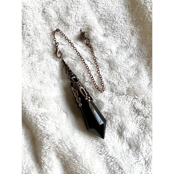 Amethyst or Obsidian Divination PENDULUM Necklace/ Pendant - Picture 10 of 11